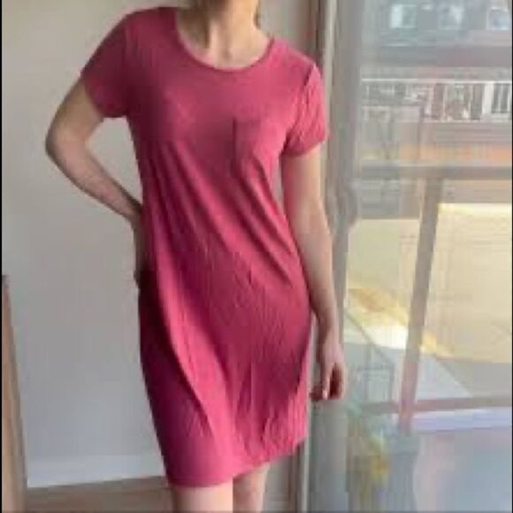C&C California Sz S Rolled Cuff T-Shirt Dress - Picture 1 of 6